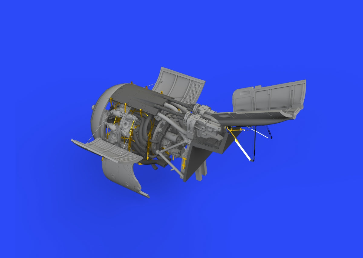 Eduard 648941 Fw 190A-7 engine &amp;amp; fuselage guns Eduard 1/48 – immagine 4