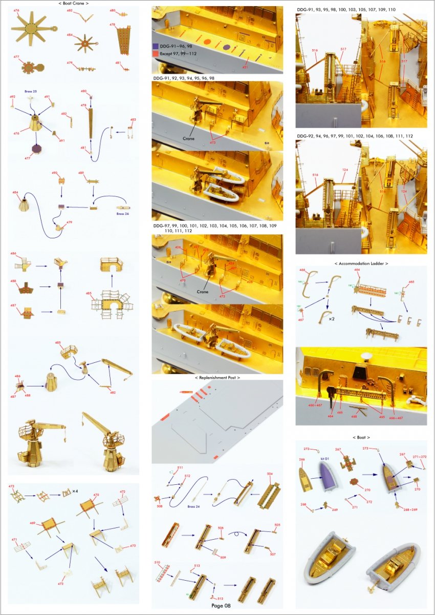Pontos 35028F1 USS DDG-92 Momsen Flight IIa Detail Up Set 1/350 – imagen 18