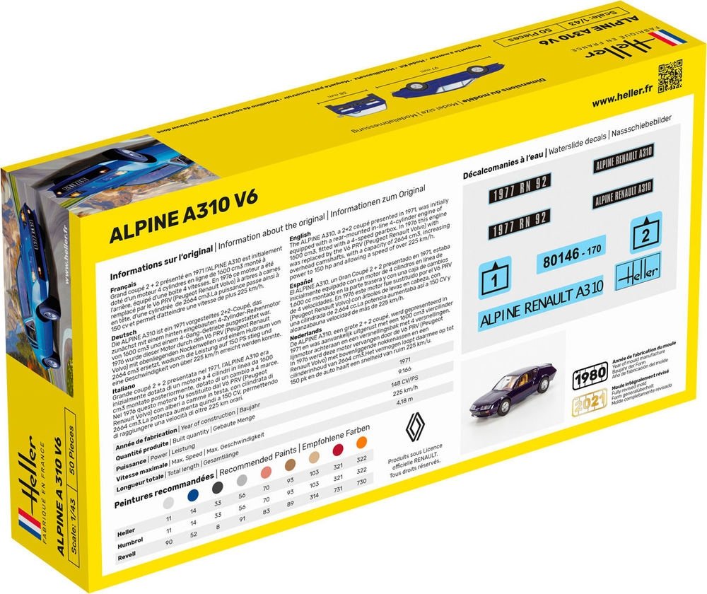 Heller 56146 Starter Kit - Alpine A310 V6 1/43 – Bild 3