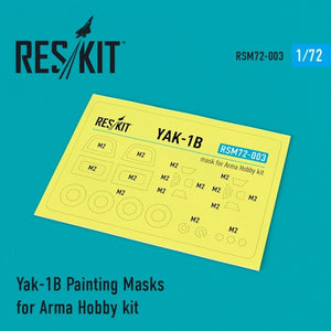 RESKIT RSM72-0003 Yak-1B Painting Masks for Arma Hobby kit 1/72