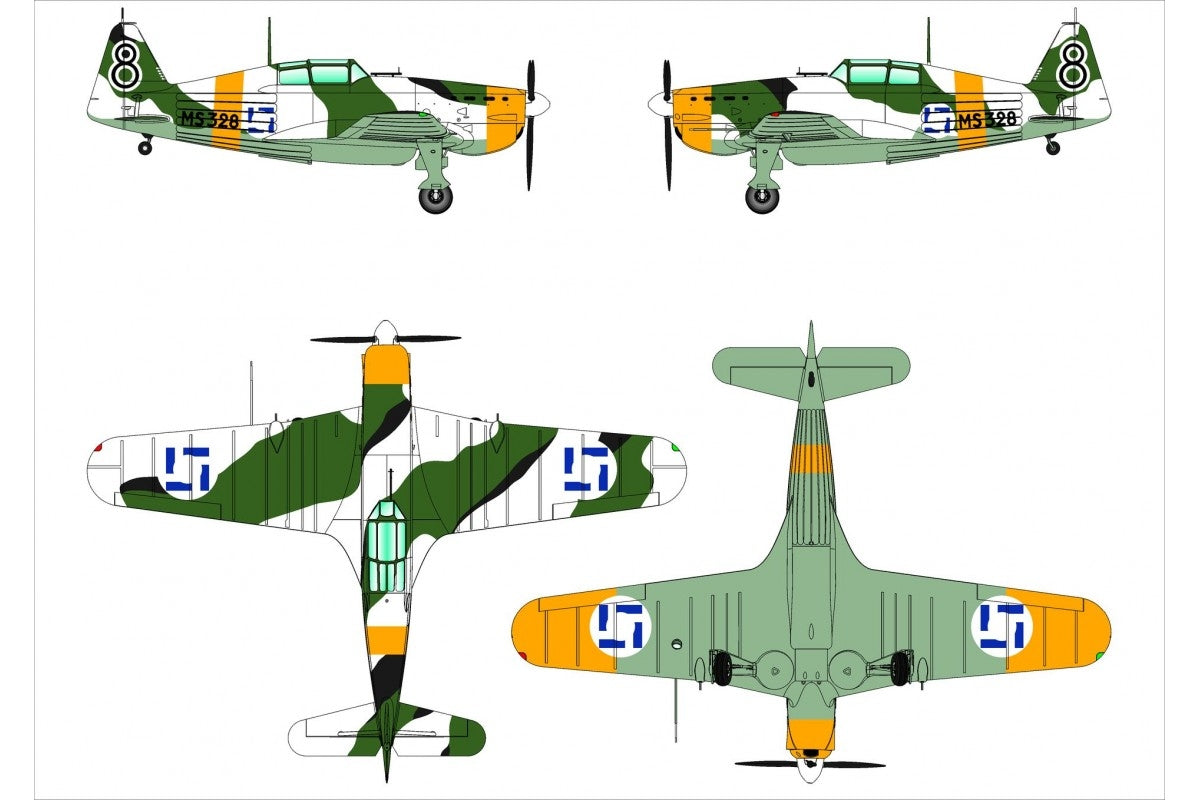 Dora Wings 48057 Morane-Saulnier MS.406.C1 - Finnish Aces 1/48 – imagen 2