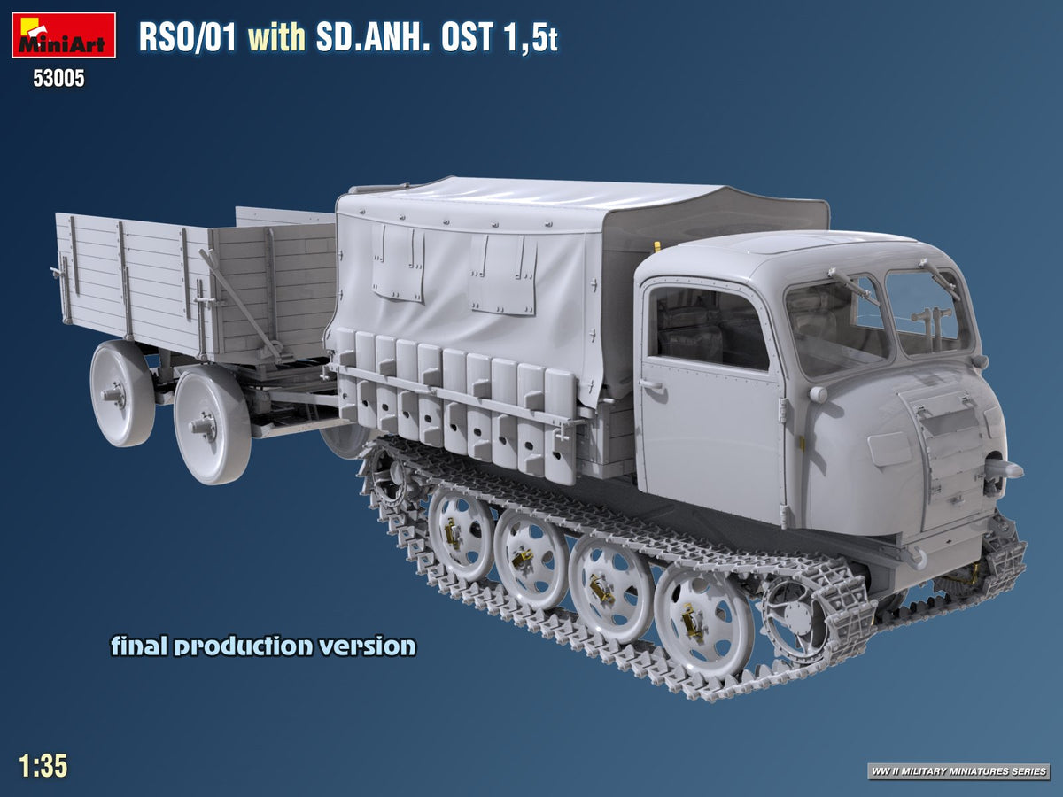 MiniArt 53005 RSO/01 with TRAILER SD.ANH. OST 1,5t 1/35 – immagine 5