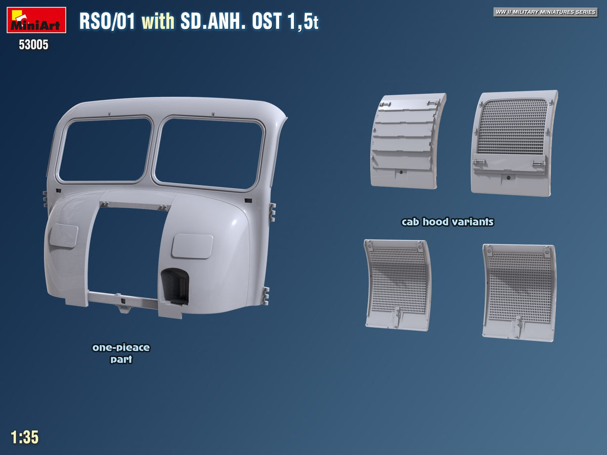 MiniArt 53005 RSO/01 with TRAILER SD.ANH. OST 1,5t 1/35 – immagine 13
