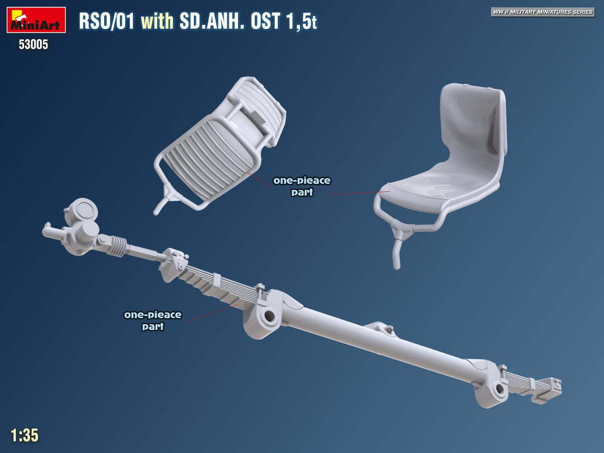 MiniArt 53005 RSO/01 with TRAILER SD.ANH. OST 1,5t 1/35 – immagine 14