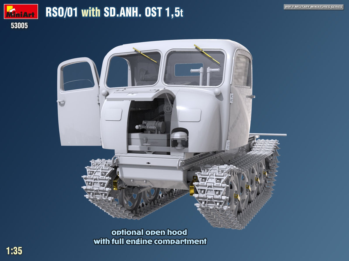 MiniArt 53005 RSO/01 with TRAILER SD.ANH. OST 1,5t 1/35 – immagine 17