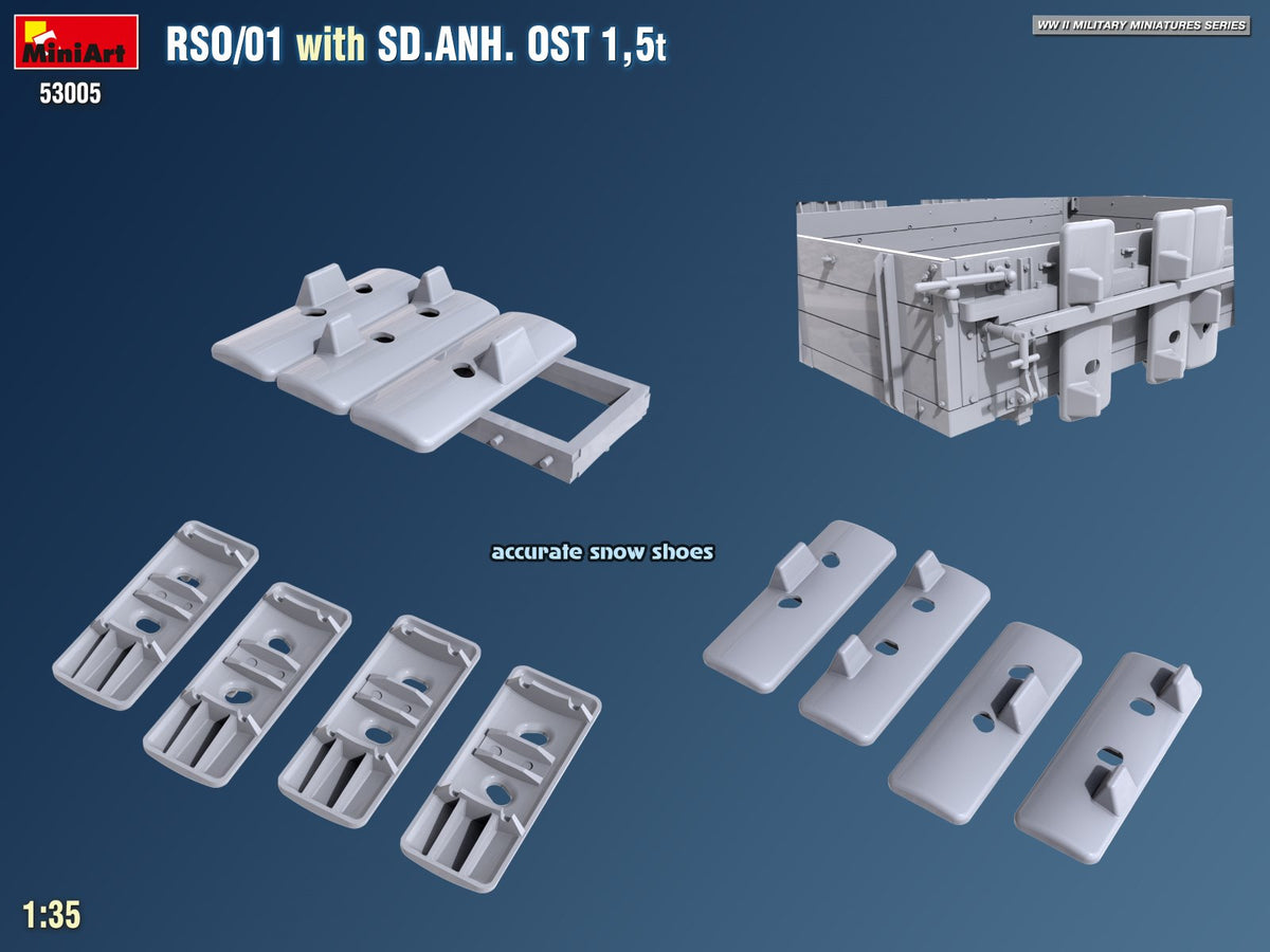 MiniArt 53005 RSO/01 with TRAILER SD.ANH. OST 1,5t 1/35 – immagine 18