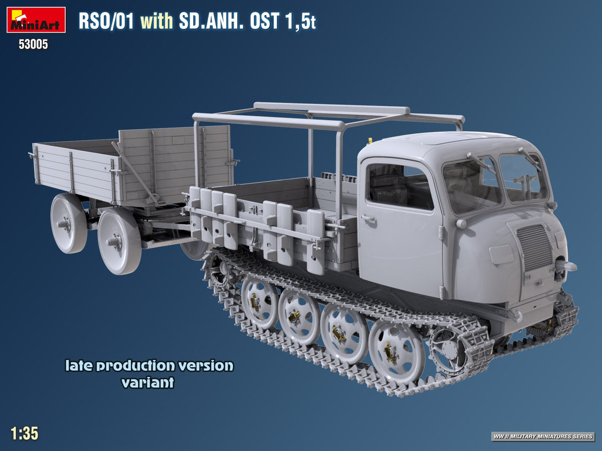 MiniArt 53005 RSO/01 with TRAILER SD.ANH. OST 1,5t 1/35 – immagine 6