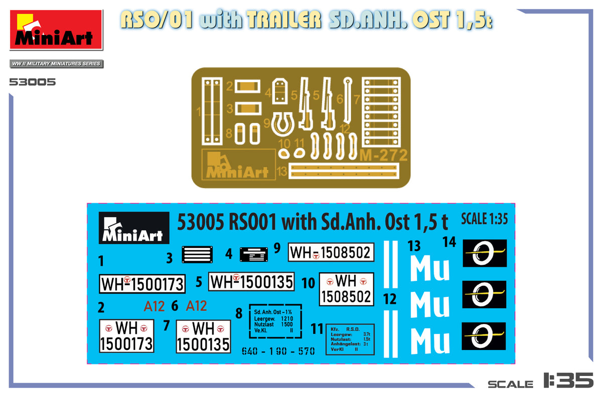 MiniArt 53005 RSO/01 with TRAILER SD.ANH. OST 1,5t 1/35 – immagine 19