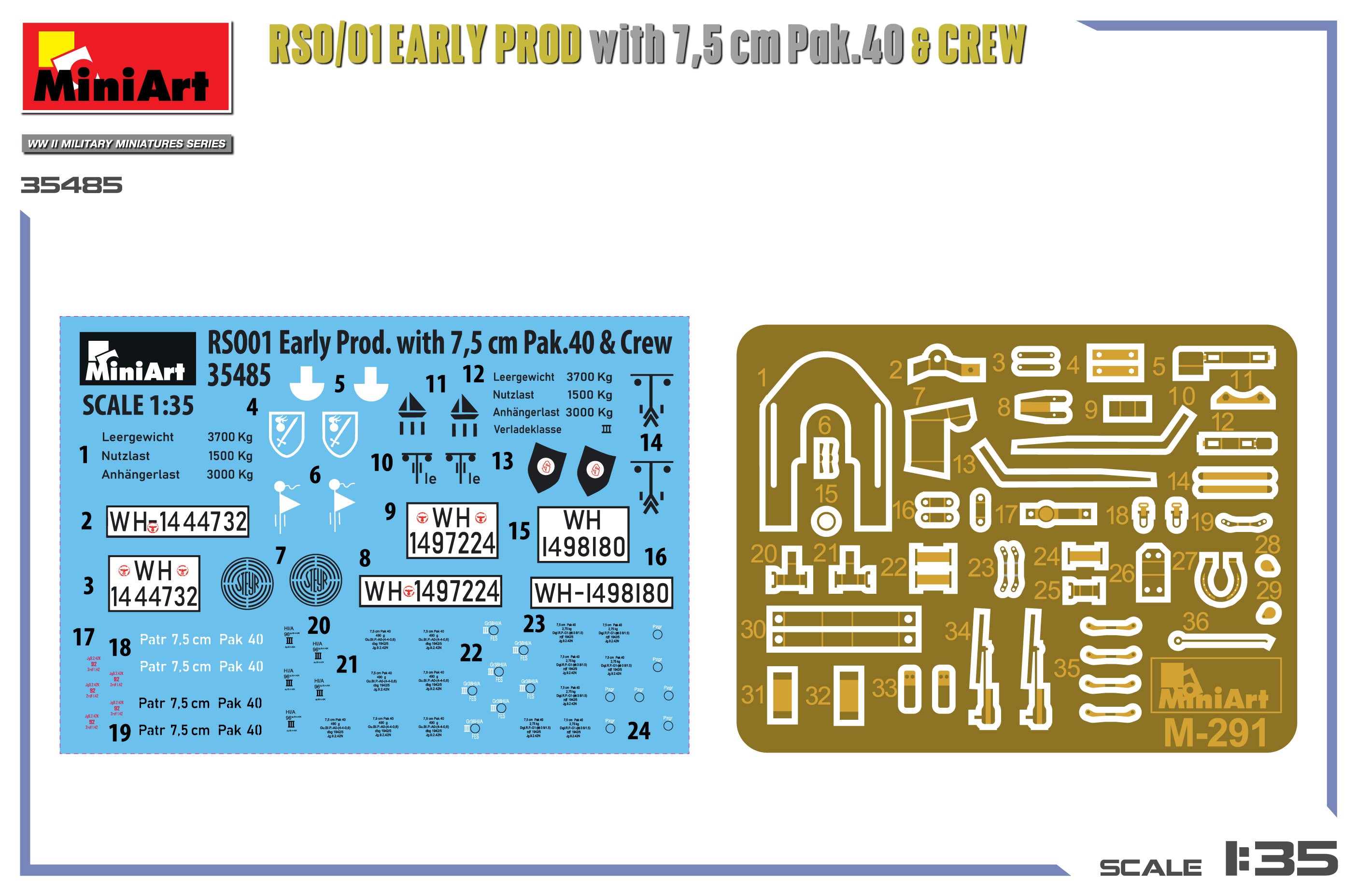 MiniArt 35485 RSO/01 Early Prod. with 7,5 cm Pak.40 &amp;amp; Crew 1/35 – Bild 2