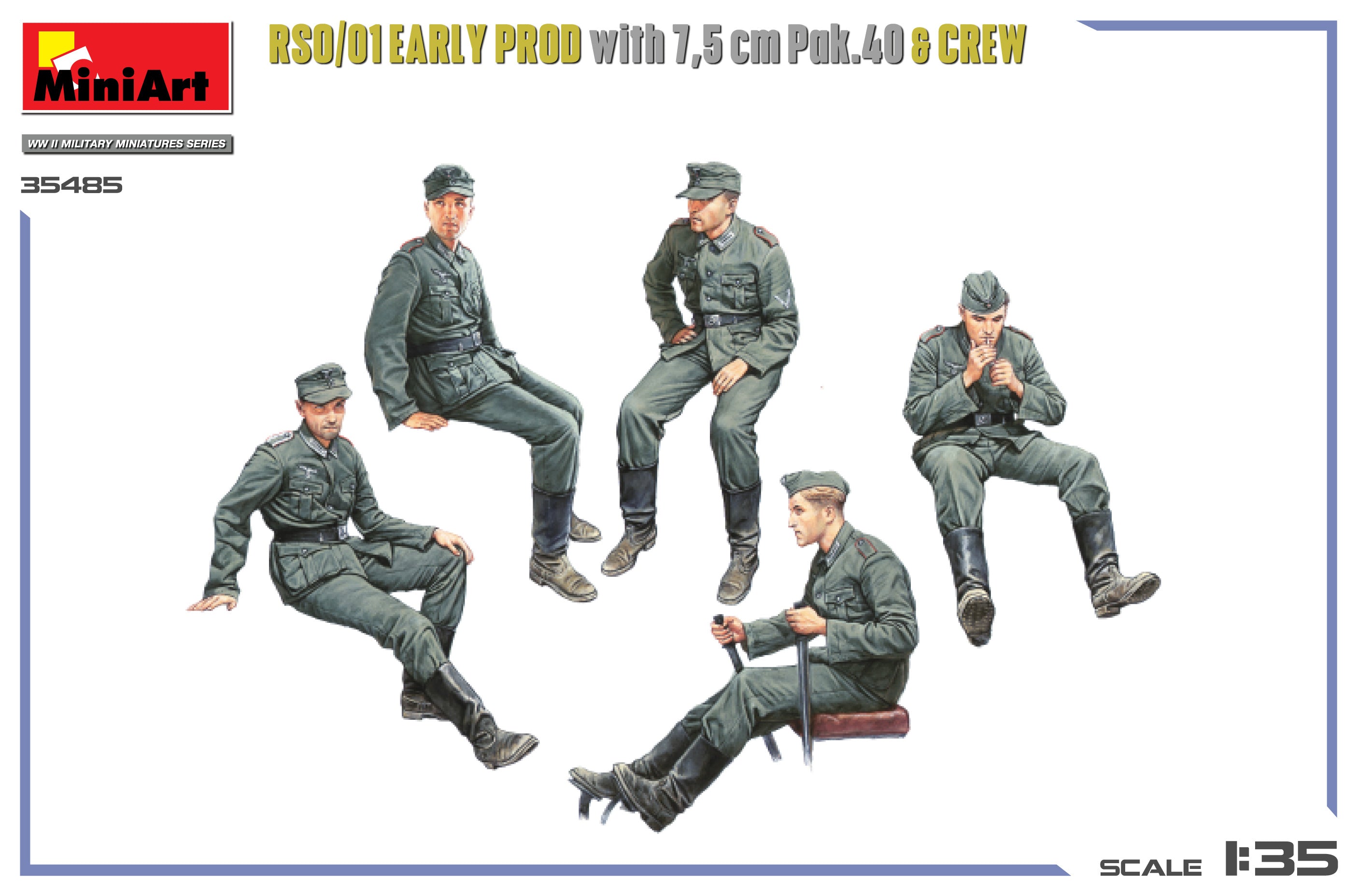 MiniArt 35485 RSO/01 Early Prod. with 7,5 cm Pak.40 &amp;amp; Crew 1/35 – Bild 7