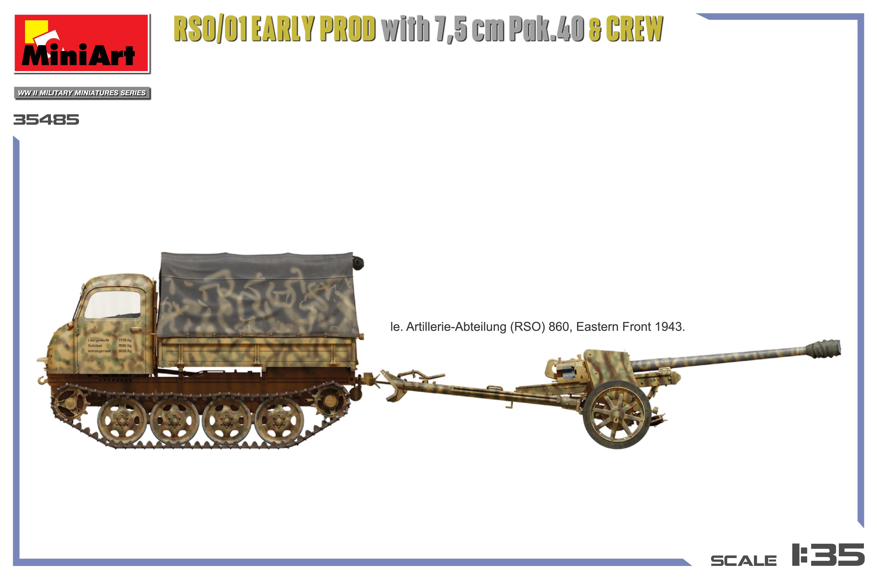 MiniArt 35485 RSO/01 Early Prod. with 7,5 cm Pak.40 &amp;amp; Crew 1/35 – Bild 5