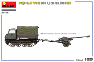 MiniArt 35485 RSO/01 Early Prod. with 7,5 cm Pak.40 &amp;amp; Crew 1/35 – Bild 3