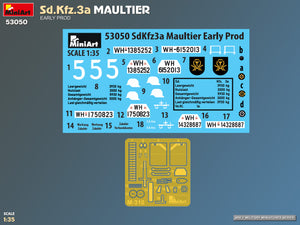 53050 Sd.Kfz.3a Maultier. Early Prod 1/35 – immagine 2