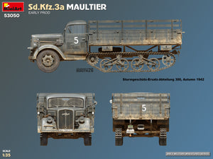 53050 Sd.Kfz.3a Maultier. Early Prod 1/35 – immagine 4