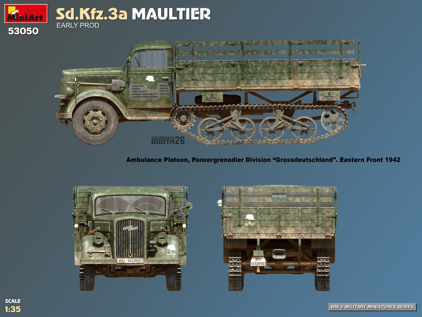 53050 Sd.Kfz.3a Maultier. Early Prod 1/35 – immagine 5