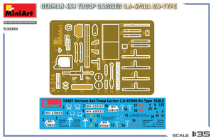 MiniArt 53061 GERMAN 4X4 TROOP CARRIER 3.6-6700A RN-TYPE 1/35 – imagen 15