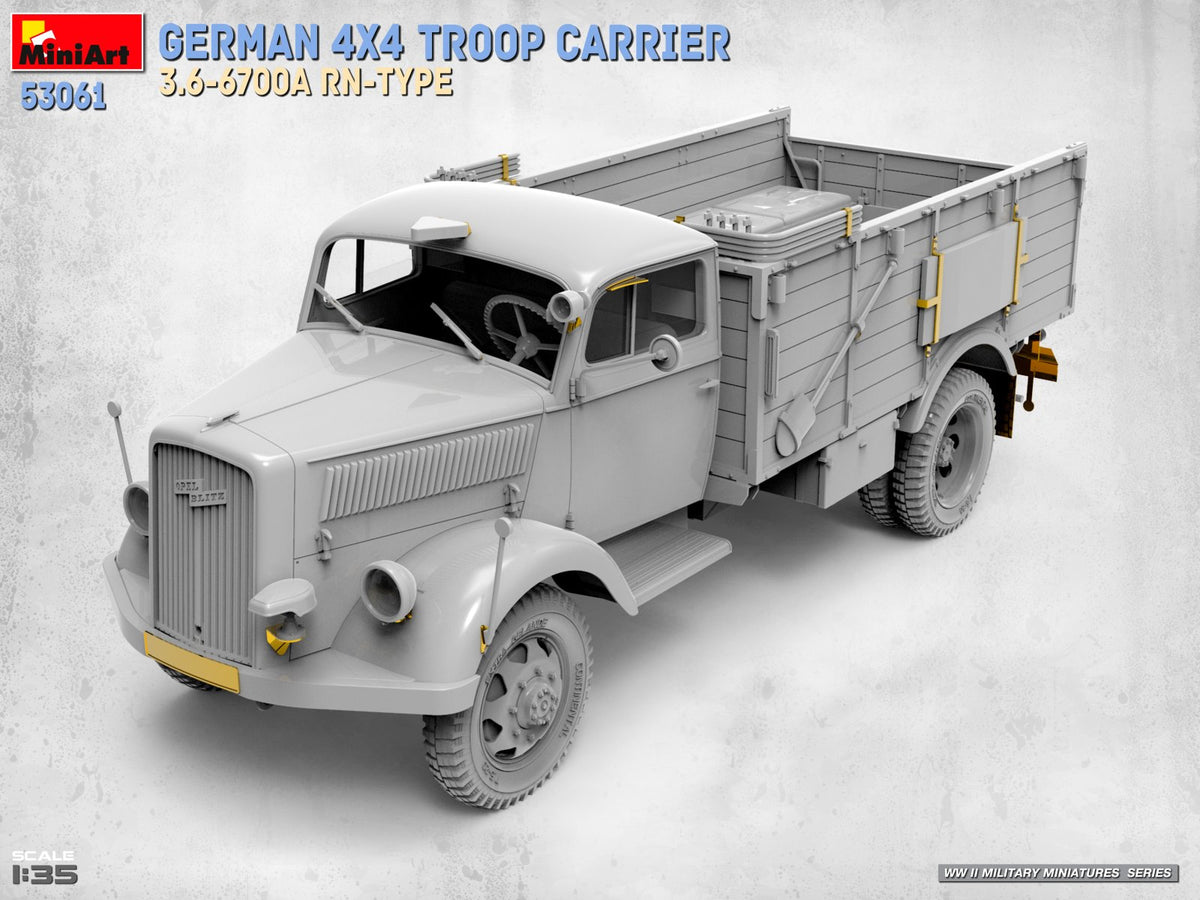 MiniArt 53061 GERMAN 4X4 TROOP CARRIER 3.6-6700A RN-TYPE 1/35 – imagen 10