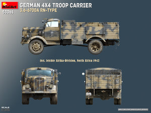 MiniArt 53061 GERMAN 4X4 TROOP CARRIER 3.6-6700A RN-TYPE 1/35 – imagen 12