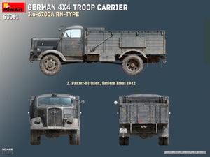 MiniArt 53061 GERMAN 4X4 TROOP CARRIER 3.6-6700A RN-TYPE 1/35 – imagen 14