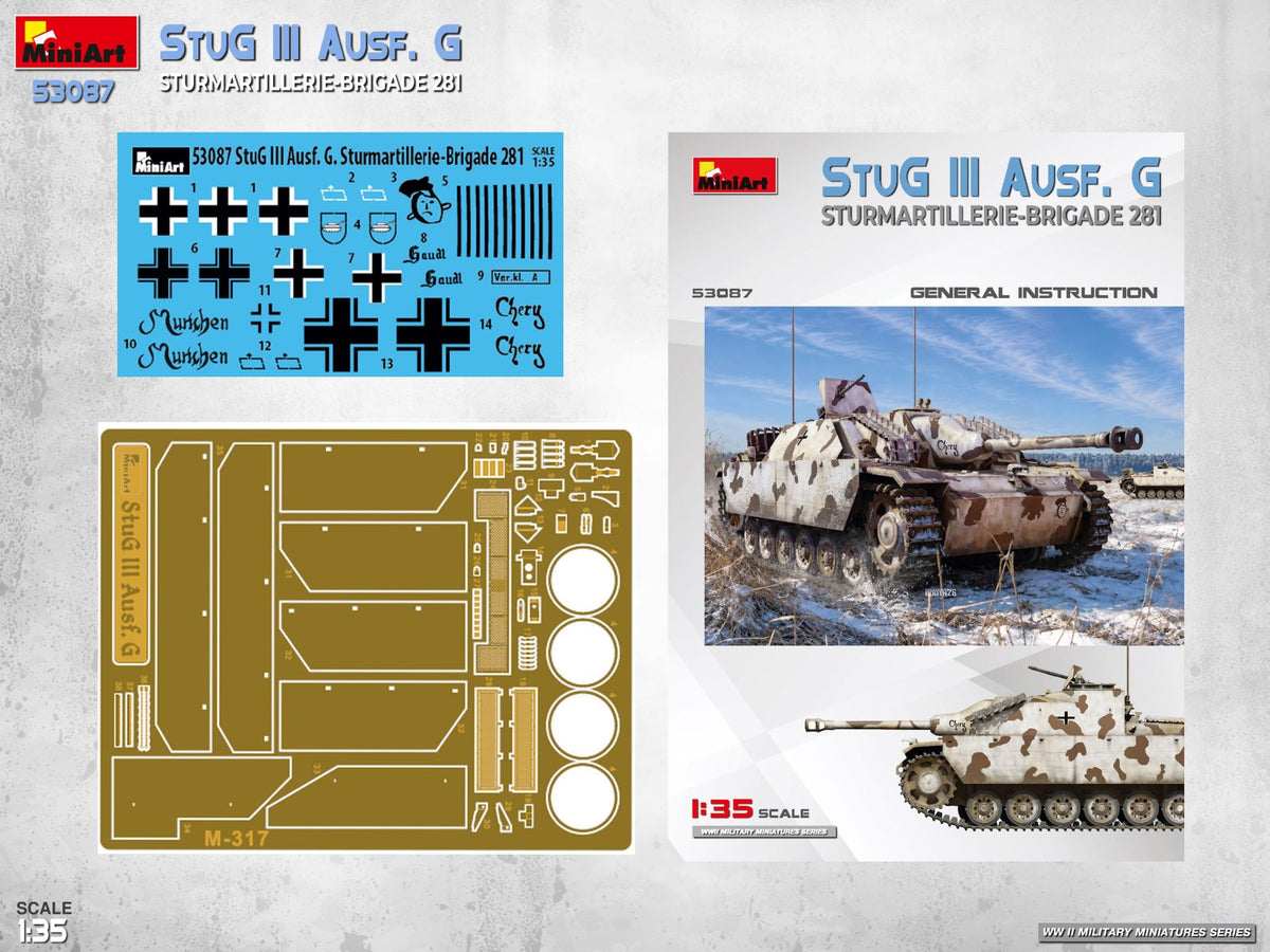MiniArt 53087 StuG III Ausf. G. Sturmartillerie-Brigade 281 1/35 – imagen 6