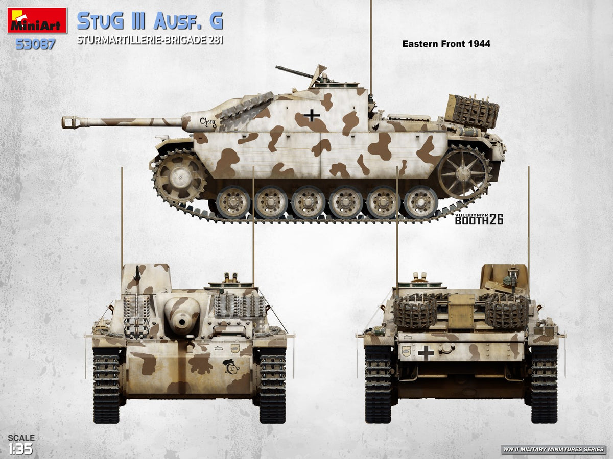 MiniArt 53087 StuG III Ausf. G. Sturmartillerie-Brigade 281 1/35 – imagen 2