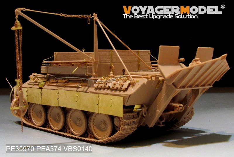 Modèle Voyager PE35970 Bergepanther Ausf.A allemand de la Seconde Guerre mondiale (type tardif, porte-outils Panther G) Base pour MENG SS-015 1/35 – image 6