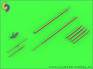 Master AM-72-104 Sukhoi Su-9 / Sukhoi Su-11 (Fishpot / Fishpot C) - Tubes pilotes et têtes de rails de missiles 1/72