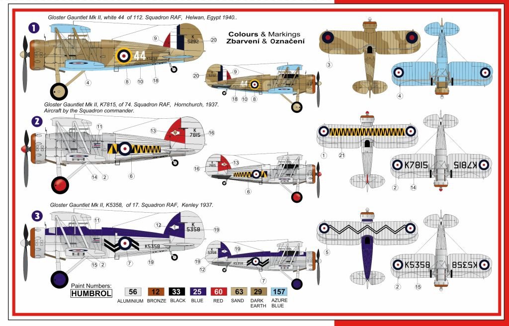 AZmodel AZ7524 Gloster Gauntlet Mk.II RAF 1/72 – image 2