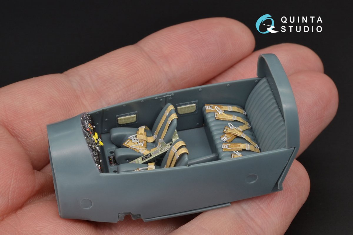 Quinta Studio QD48125 Bf108 3D-Printed &amp;amp; coloured Interior on decal paper (Eduard) 1/48 – imagen 7