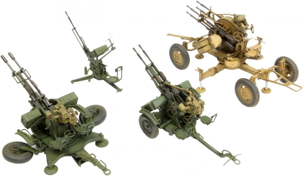 Meng Model SPS-026 Russian Light AA Gun Set ZU-23-2, ZPU-1, ZPU-2, ZPU-4 4-in-1 1/35 – imagen 2