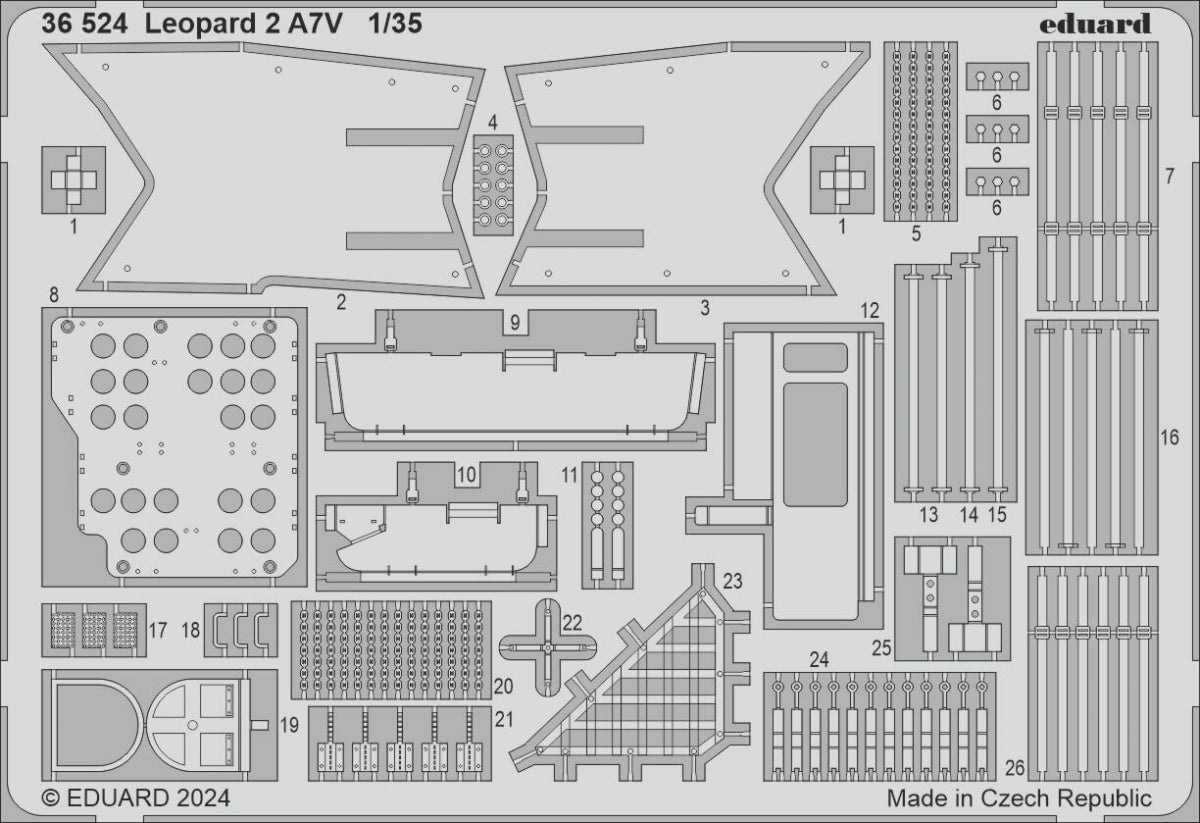 Eduard 36524 Leopard 2 A7V TAMIYA 1/35