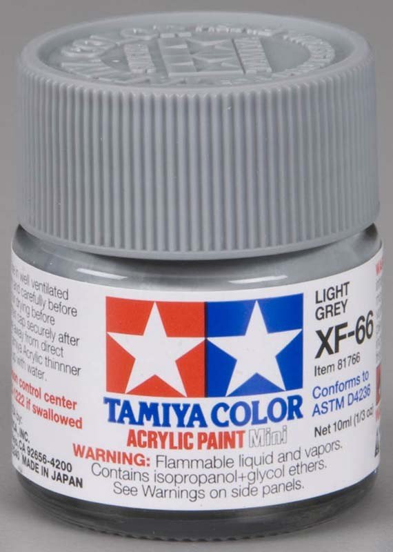 Tamiya XF66 Light Grey (81766) Acrylic paint 10ml – immagine 2