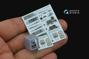 Quinta Studio QD+72178 Su-27UB 3D-Printed &amp;amp; coloured Interior on decal paper (Trumpeter) (with 3D-printed resin part) 1/72 – Bild 3