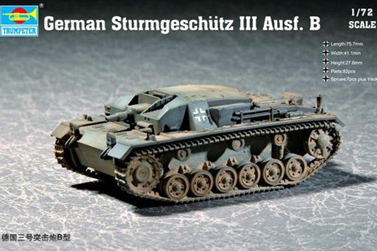 Trumpeter 07256 German Sturmgeschutz III Ausf. B 1/72