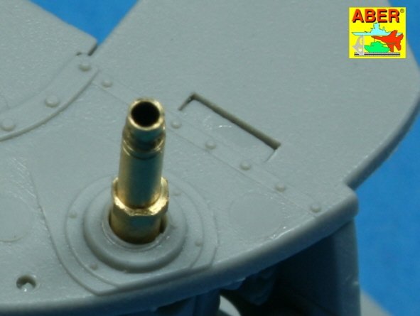 Aber A32010 Set of 2 barrels for German aircraft 30mm machine cannons MK 108 with blast tube 1/32 – imagen 6