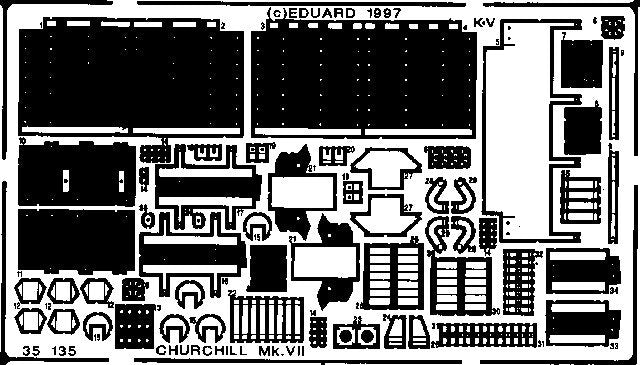 Eduard 35135 Churchill Mk. VII 1/35 Tamiya
