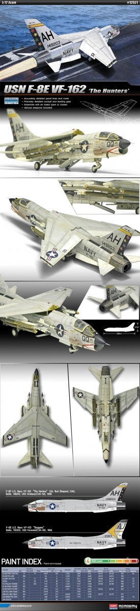 Academy 12521 USN F-8E VF-162 The Hunters 1/72 – imagen 2