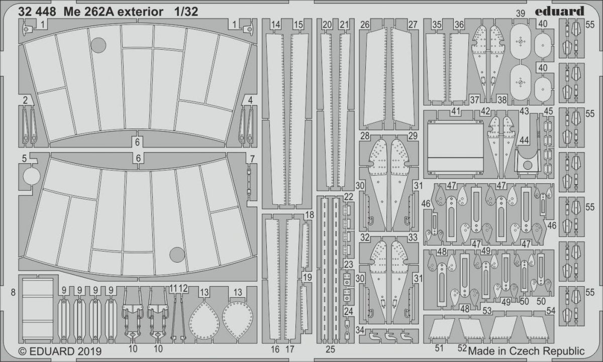 Eduard 32448 Me 262A exterior 1/32 REVELL