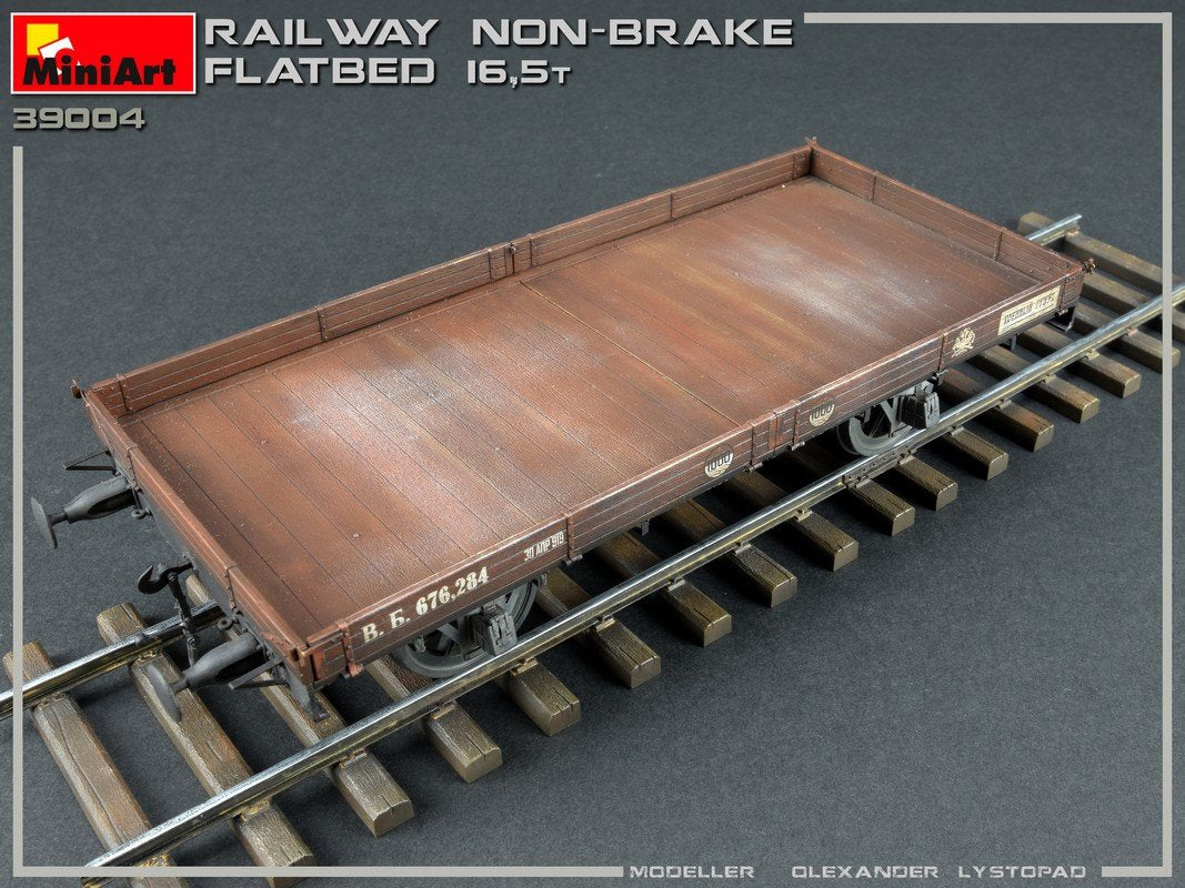 MiniArt 39004 RAILWAY NON-BRAKE FLATBED 16,5 t 1/35 – imagen 4