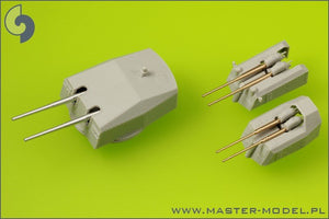 Master SM-200-007 German battleship Bismarck - secondary and heavy AA armament barrels - 15cm (12 pcs), 10,5 cm (16 pcs) – immagine 2