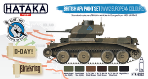 Hataka HTK-BS22 BLUE LINE – British AFV paint set (WW2 European colours) 6x17ml – imagen 2