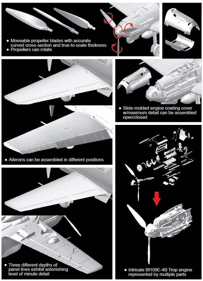 Dragon 3225 Bf-109E-4/B 1/32 – imagen 5