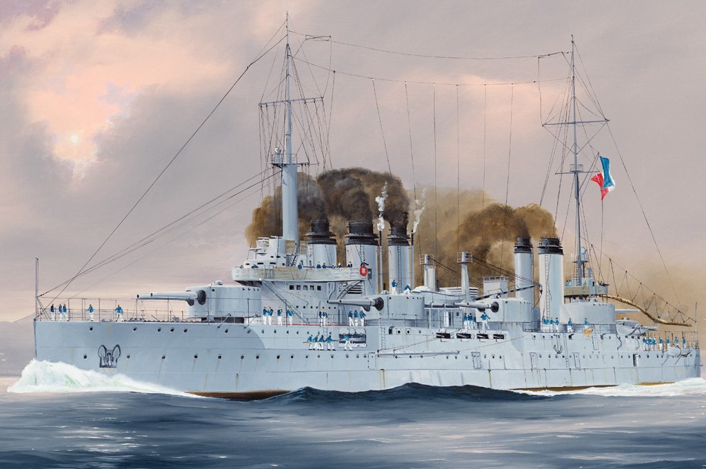 Hobby Boss 86503 Cuirassé Danton, pré-dreadnought de la Marine française, échelle 1/350