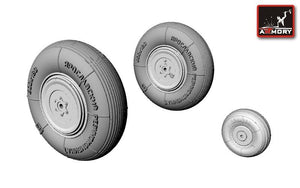 Armory Models AW72004 Yakovlev Yak-3 wheels 1/72 – zdjęcie 3
