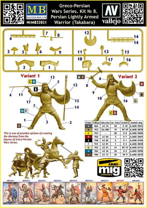 Master Box 32021 Greco-Persian Wars Series. Persian Lightly Armed Warrior (Takabara) 1/32 – Bild 3