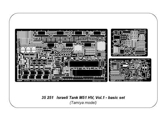 Aber 35251 Israeli Tank M51HV I Sherman – vol.1basic set 1/35 – immagine 6