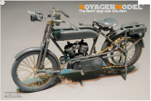 Voyager Model PE35519 WWI French Peugeol 1917 750cc cyl Motorcycle For MENG HS-005 1/35 – image 2