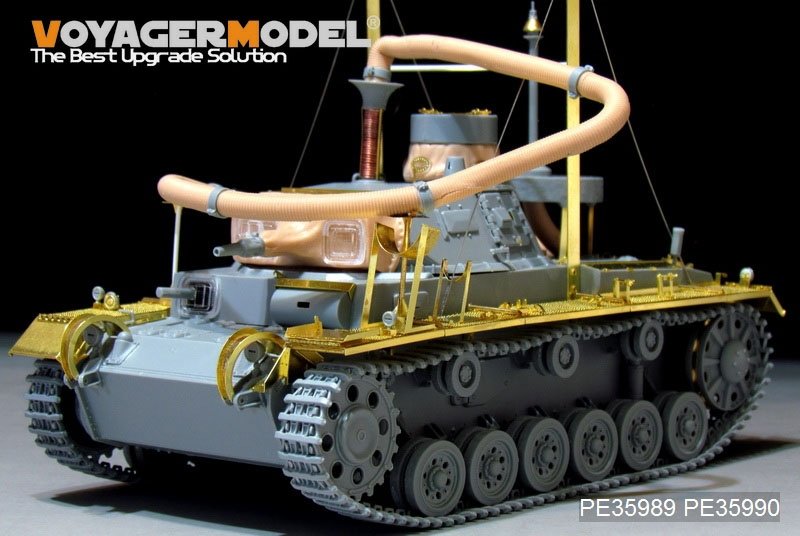 Voyager Model PE35989 WWII German Pz.KPfw.III (T)Ausf.F &amp;quot;Operation Seelowe&amp;quot; Basic For DRAGON 6877/6717 1/35 – imagen 12