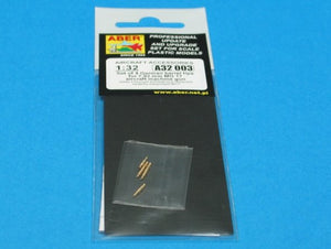 Aber A32003 Jeu de 4 embouts de canon pour mitrailleuses d&amp;#39;avion allemandes MG 17 de 7,92 mm (1/32) – image 3