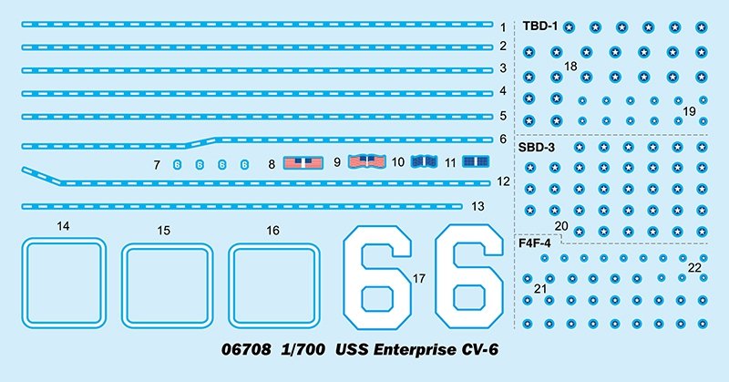 Trumpeter 06708 USS Enterprise CV-6 1/700 – image 10